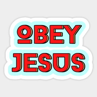 Obey Jesus | Christian Typography Sticker